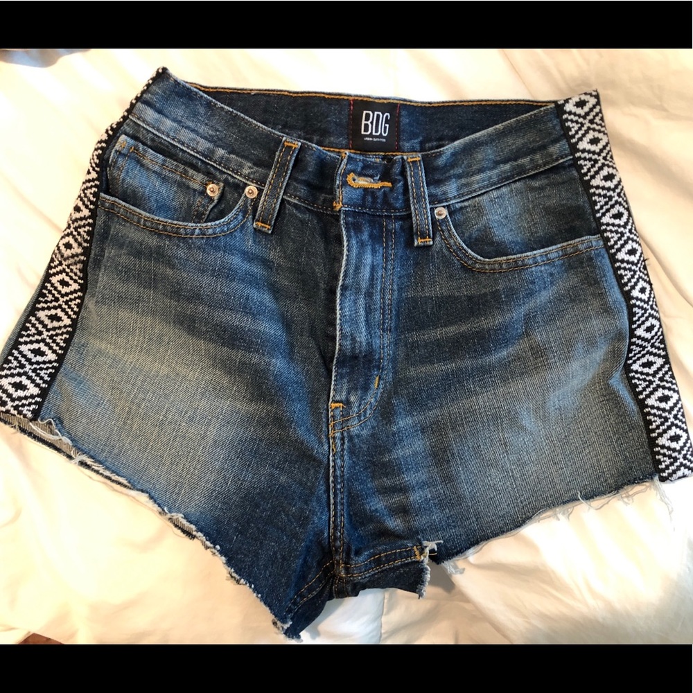 BDG high rise girlfriend jean shorts